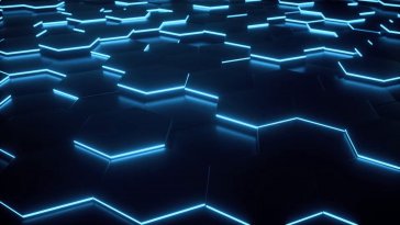 blue abstract hexagon live wallpaper