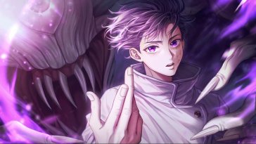 yuta okkotsu purple eyes live wallpaper