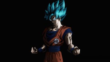 goku strength on black background live wallpaper