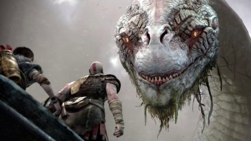 kratos vs dinosaur (god of war) live wallpaper