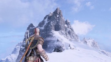 snowy peaks of god of war live wallpaper