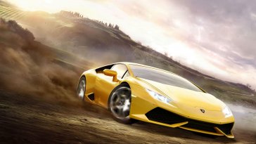 drifting yellow lamborghini (forza horizon 2) live wallpaper