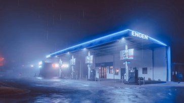 engen gas station live wallpaper