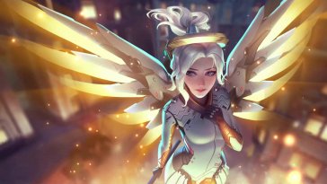 mercy (overwatch) live wallpaper