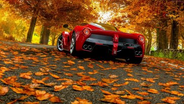 autumn ferrari laferrari live wallpaper