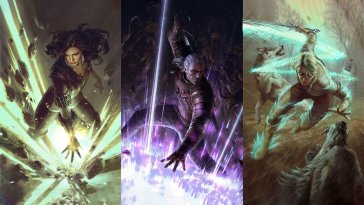 geralt, ciri and yennefer live wallpaper