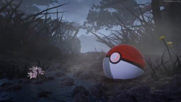 pokeball in rain live wallpaper