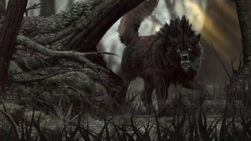 lone dire wolf live wallpaper