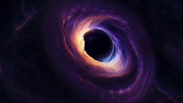 black hole in nebula live wallpaper