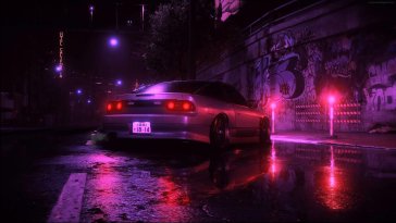 cyberpunk nissan 180sx live wallpaper