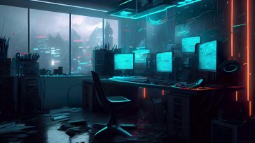 dark hacker room live wallpaper