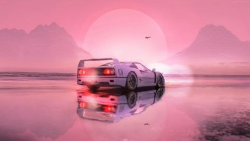 aesthetic ferrari f40 (forza horizon) live wallpaper