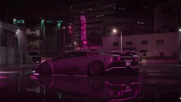 purple lamborghini diablo (need for speed) live wallpaper