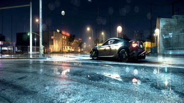 toyota supra in raining night city (need for speed) live wallpaper