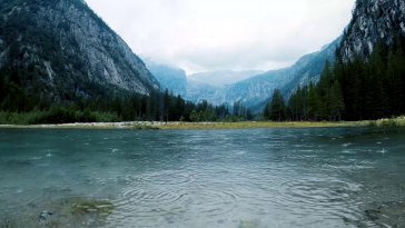 mountain rain landscape live wallpaper