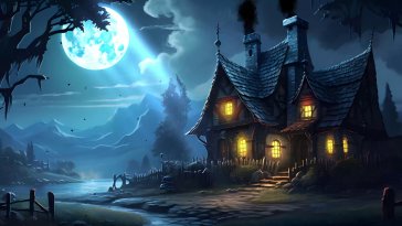 halloween house live wallpaper