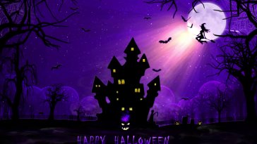 halloween castle live wallpaper