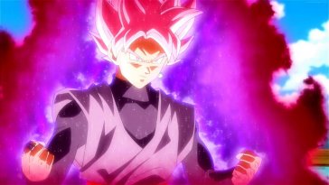 black goku rose releasing energy (dragon ball) live wallpaper