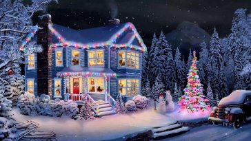 house on christmas live wallpaper