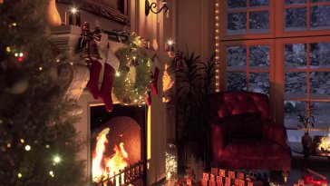 cozy fireplace live wallpaper