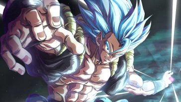 gogeta with blue hair (dragon ball) live wallpaper