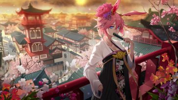 yae sakura blossom live wallpaper