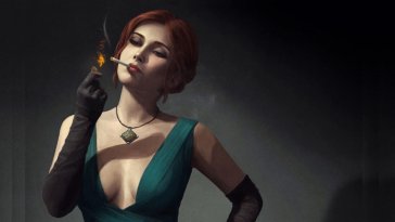 noir triss (the witcher) live wallpaper