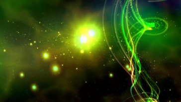 glowing green waves live wallpaper