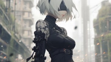 2b in nier automata live wallpaper