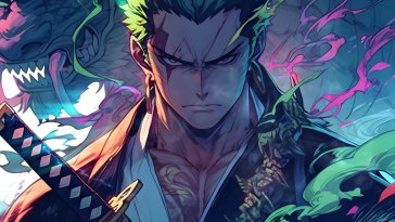 angry zoro live wallpaper