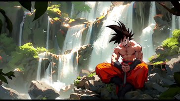 goku meditating live wallpaper