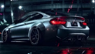 bmw m4 cs in rain live wallpaper