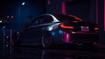 bmw m2 in rain live wallpaper