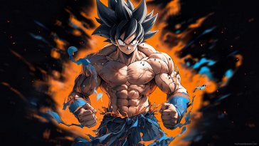 ripped body goku live wallpaper