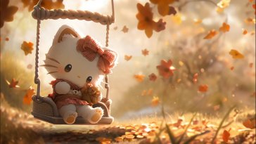 hello kitty's fall fiesta live wallpaper