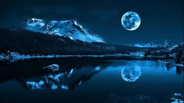 blue moonlight lake live wallpaper