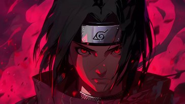 itachi with sharingan eyes live wallpaper