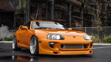 toyota supra orange live wallpaper