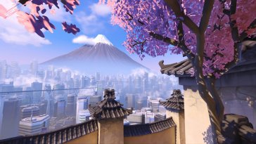 fujisan and sakura (overwatch 2) live wallpaper