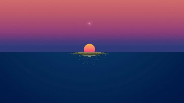 retro sunset live wallpaper