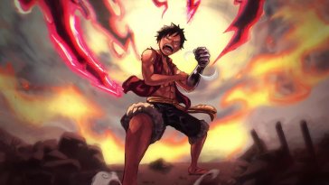 monkey d. luffy fierce live wallpaper