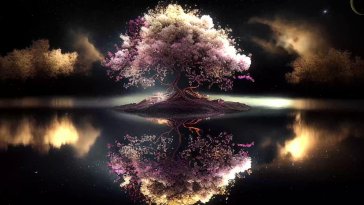 magic tree in darkness live wallpaper