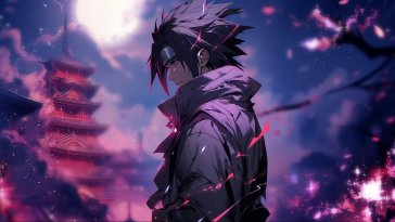 uchiha sasuke live wallpaper