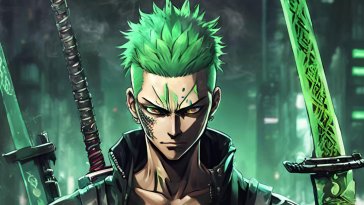 roronoa zoro cyberpunk live wallpaper