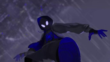 miles morales blue suit live wallpaper