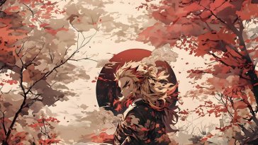 rengoku autumn live wallpaper