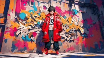 luffy in streetwear live wallpaper