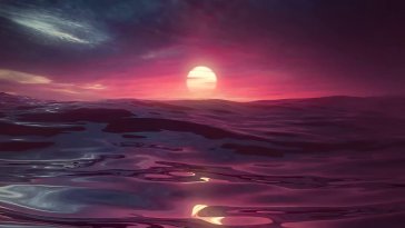 3d sunset waves live wallpaper