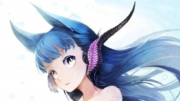 blue hair anime girl live wallpaper