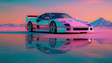 retro ferrari f40 live wallpaper